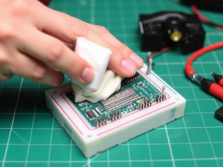 Board Cleaning and Preparation to use solderable breadboard Board Cleaning and Preparation to use solderable breadboard